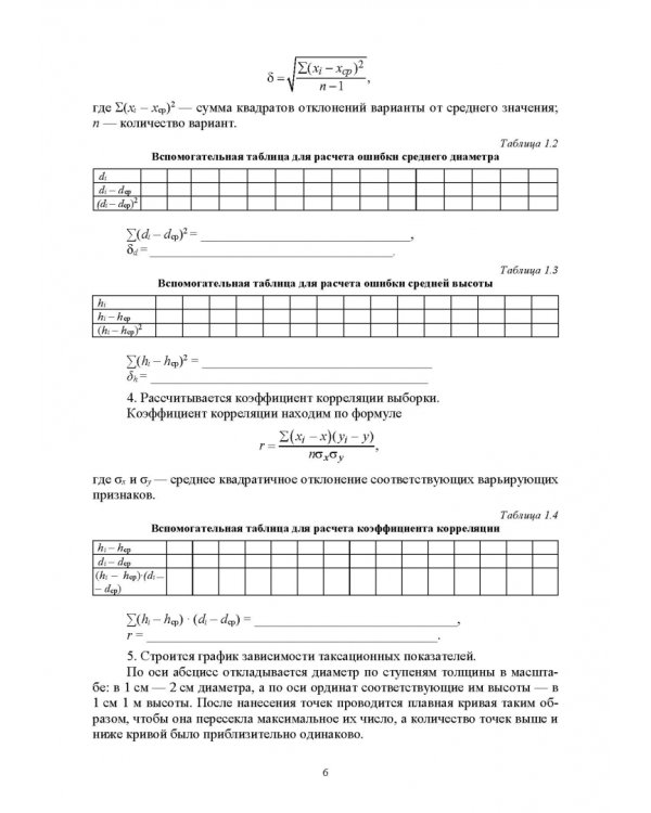 Таксация леса. Практикум. Учебное пособие для СПО