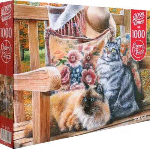 Puzzle-1000 Пазл. Кошачьи посиделки, 1000 элементов