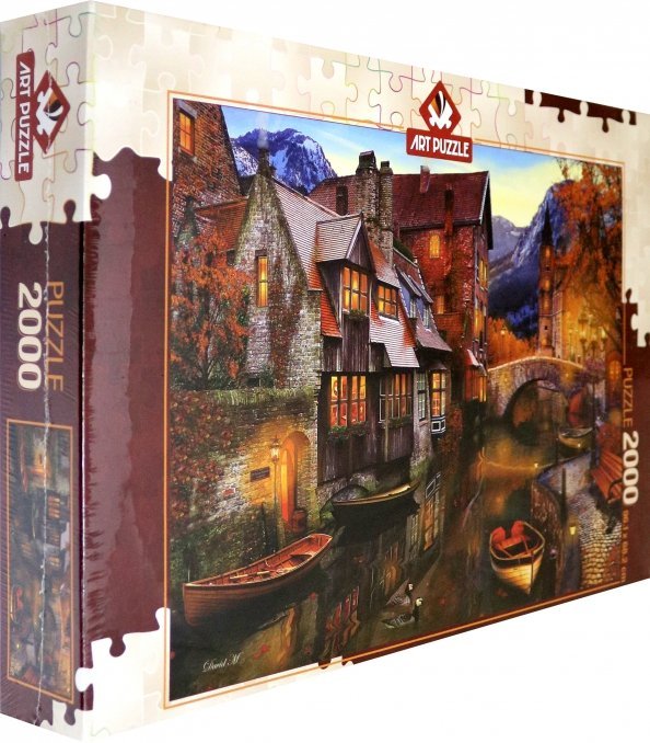 Пазлы 2000 деталей Пазл. Дома на канале, 2000 элементов