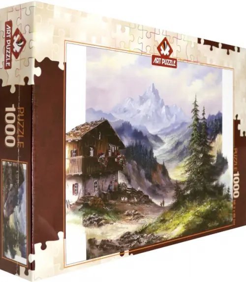 Пазлы 1000 деталей Пазл. Зеленая долина, 1000 элементов