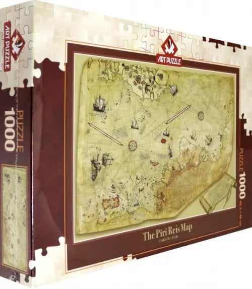 Пазлы 1000 деталей Пазл. Карта Пири Рейса, 1000 элементов