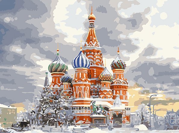 Картина по номерам Москва Картина по номерам Москва