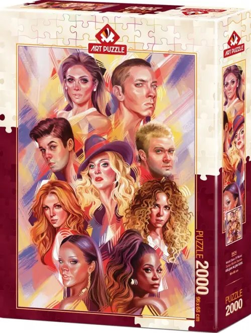 Пазлы 2000 деталей Пазл. Звёзды мировой музыки, 2000 элементов