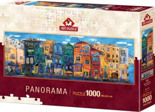 Пазлы панорамные 1000 деталей Пазл-панорама. Красочный город, 1000 элементов