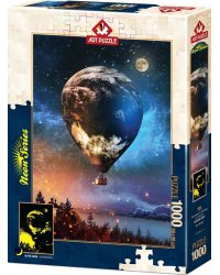 Пазл неоновый. Путешествие на Луну, 1000 элементов