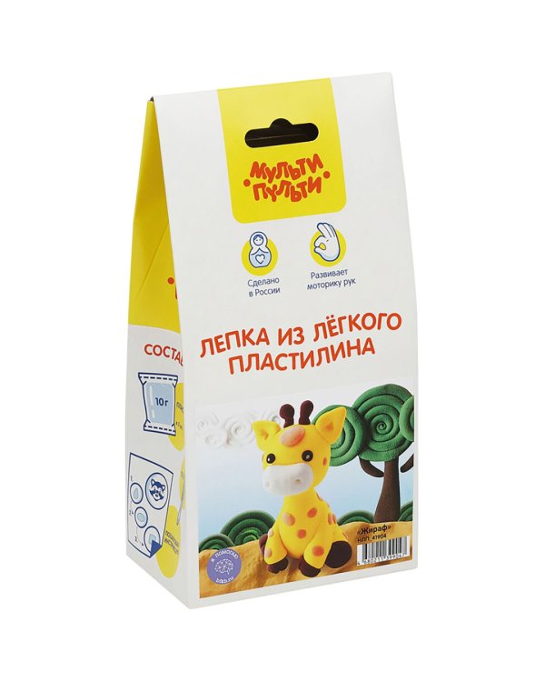 Набор для лепки из легкого пластилина Жираф