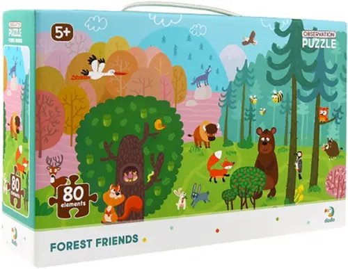 Пазл Лесные друзья, 80 элементов