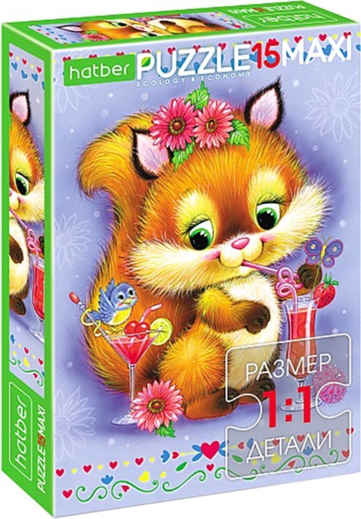 Puzzle-15 MAXI Белочка
