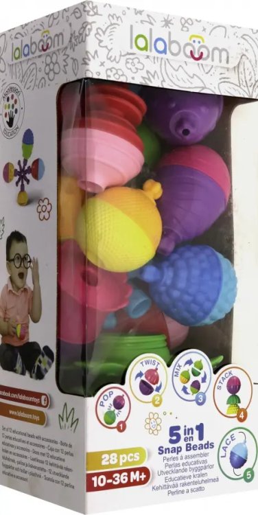 Игрушка развивающая Lalaboom, 28 предметов Игрушка развивающая Lalaboom, 28 предметов