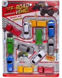 Набор игровой Легковые машинки, инерционные, 12 штук