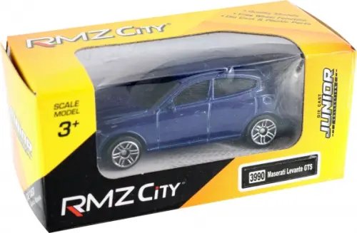 Машина металлическая Maserati Levante GTS, 1:64, синяя Машина металлическая Maserati Levante GTS, 1:64, синяя