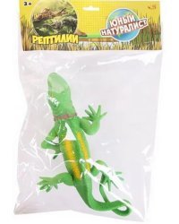 Фигурка Ящерица, ярко-зеленая