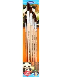 Набор кистей Зверята, №1, 2, 3, 4, 5, пони, 5 штук