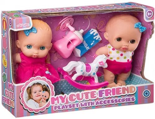 Пупсы, 2 штуки с набором аксессуаров, в ассортименте Пупсы, 2 штуки с набором аксессуаров, в ассортименте