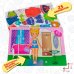 Игры на пластике с липучками Одень девочку