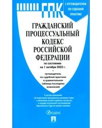 Гражданский процессуальный кодекс РФ по состоянию на 01.10.2022 с таблицей изменений