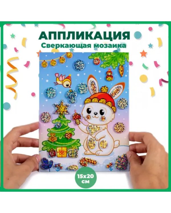 Сверкающая мозаика Зайка