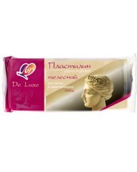 Пластилин скульптурный De Luxe, телесный, 500 гр
