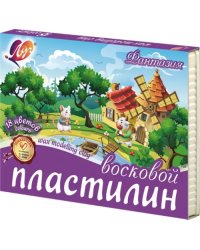 Пластилин восковой Фантазия, 18 цветов, со стеком
