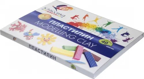Обложка книги «Пластилин Классика, 40 цветов, со стеком»