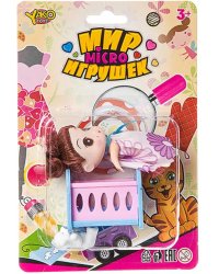 Набор мебели с куколкой и медвежонком