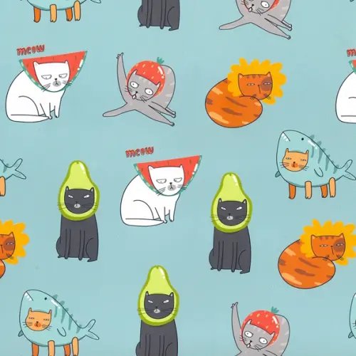 Упаковочная бумага Masquerade of cats Упаковочная бумага Masquerade of cats