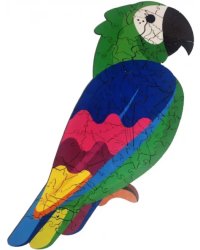 Супер-пазл Попугай Чарли, 108 деталей