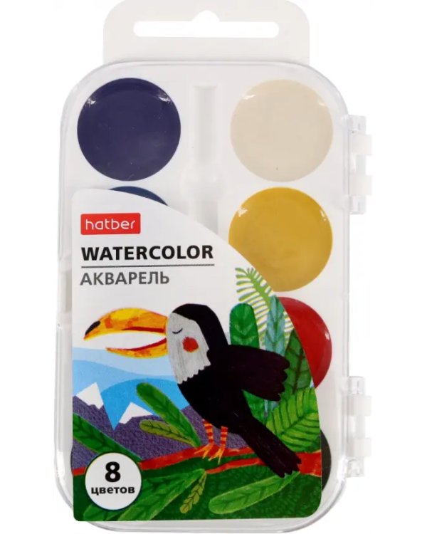Акварель медовая Colora, 8 цветов, без кисти