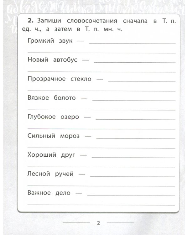 Дополнительное изображение книги «Русский язык. 2-4 классы. Правописание имен прилагательных. Тетрадь-практикум»
