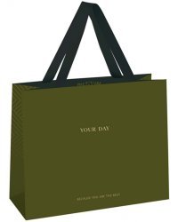 Пакет подарочный Olive tone