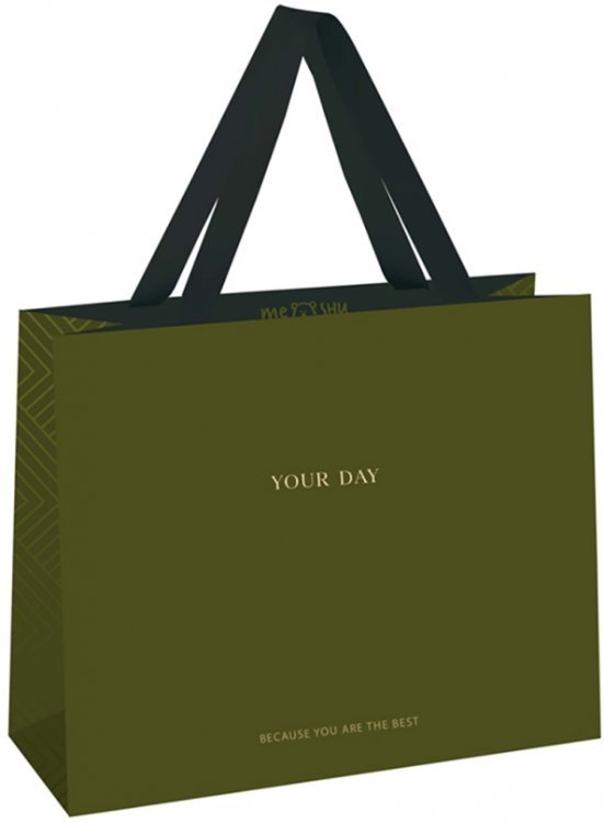 Пакет подарочный Olive tone