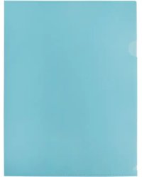 Папка-уголок Pastel, A4, голубая