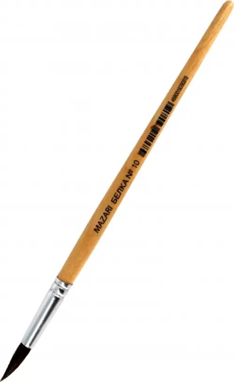 Кисть художественная, белка, №10, круглая Кисть художественная, белка, №10, круглая