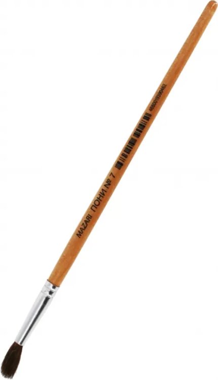 Кисть художественная, пони, №7, круглая Кисть художественная, пони, №7, круглая