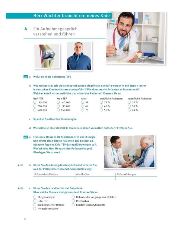 Дополнительное изображение книги «Menschen im Beruf. Medizin. B2/C1 + CDmp3»