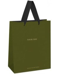 Пакет подарочный Olive tone