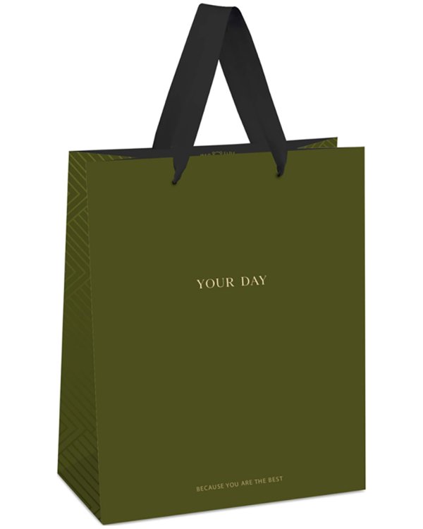 Пакет подарочный Olive tone