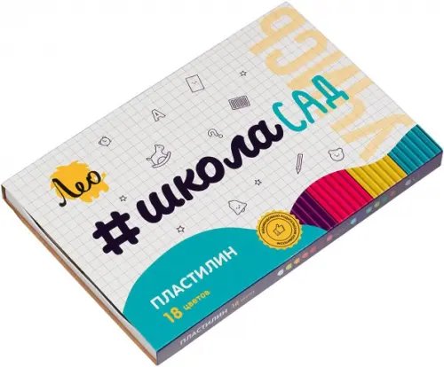Обложка книги «Пластилин классический Учись, 18 цветов»