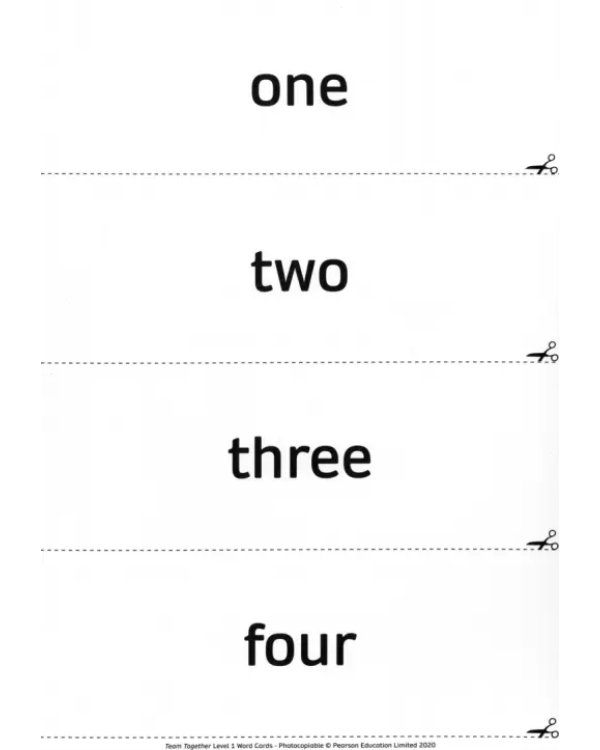 Team Together 1. Word Cards