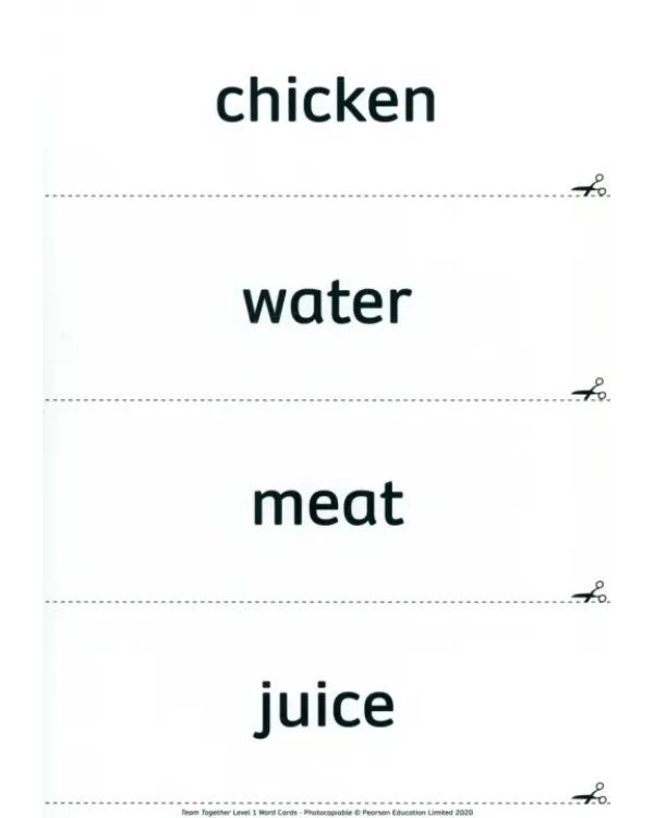 Team Together 1. Word Cards