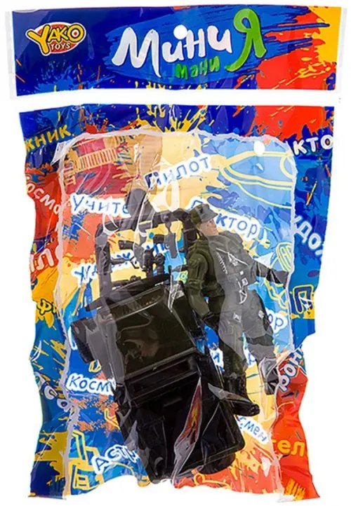 Армия с солдатом, джип инерционный