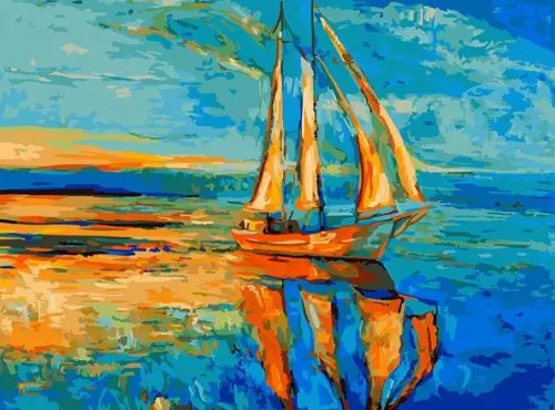 Живопись на холсте. Под парусами Живопись на холсте. Под парусами