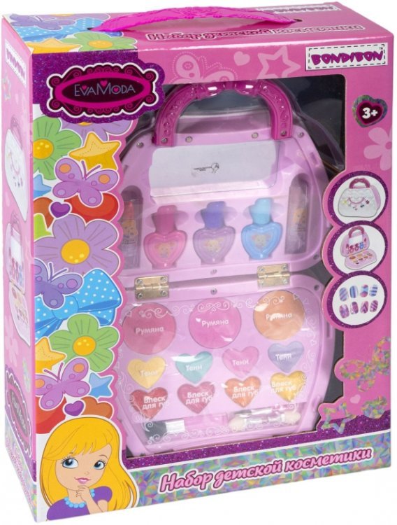 Набор детской декоративной косметики. Косметичка-сумочка