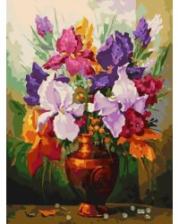 Живопись на холсте. Ирисы