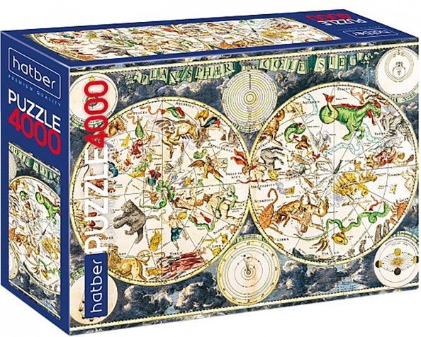Puzzle-4000 Старинная карта созвездий