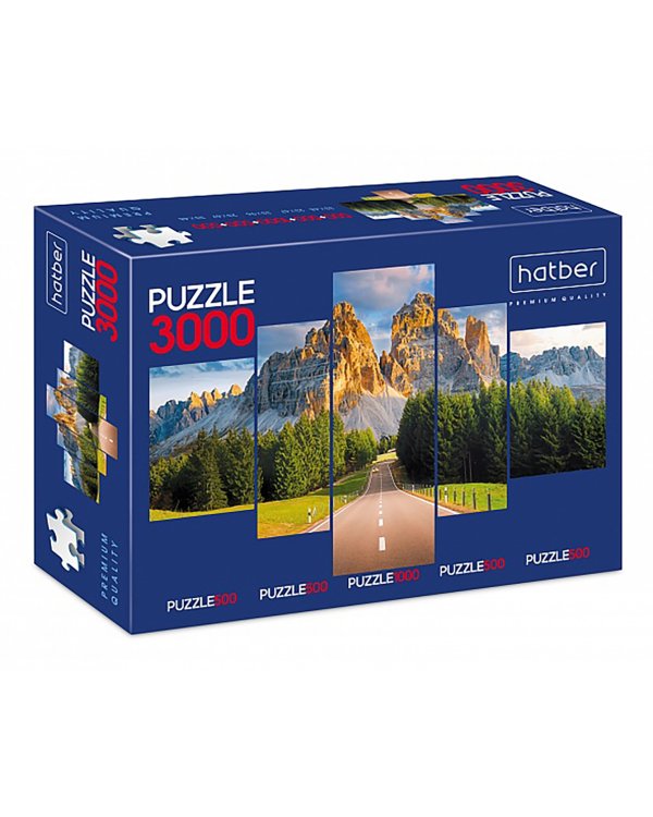 Дополнительное изображение книги «Puzzle-3000 5 в 1 Дорога к мечте»