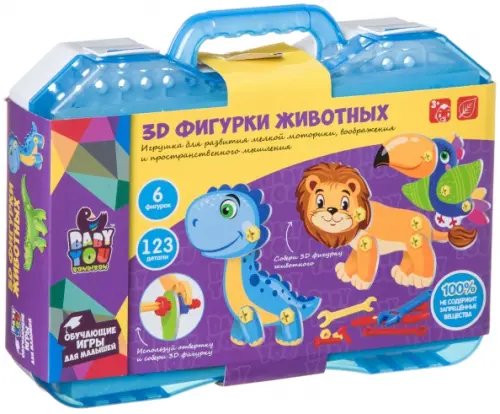 Baby You Мозаика для малышей 3D Фигурки животных