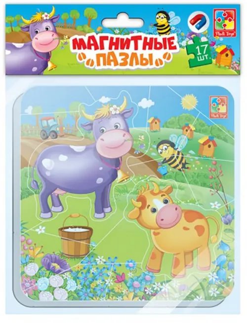 Магнитные пазлы Корова и теленок Магнитные пазлы Корова и теленок