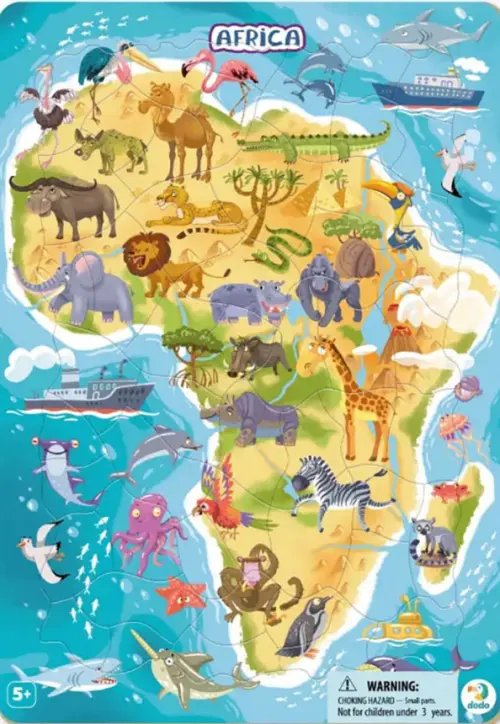Пазл-53 Африка, в рамке Пазл-53 Африка, в рамке