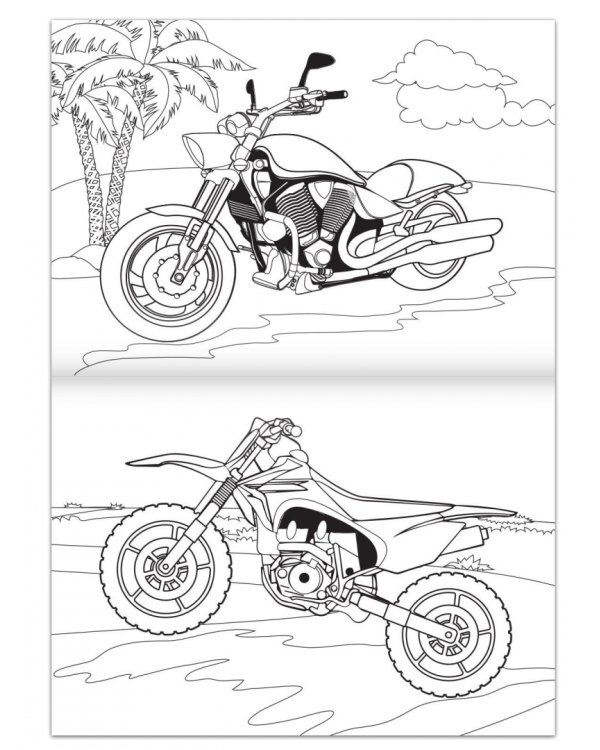 Большая раскраска для мальчиков